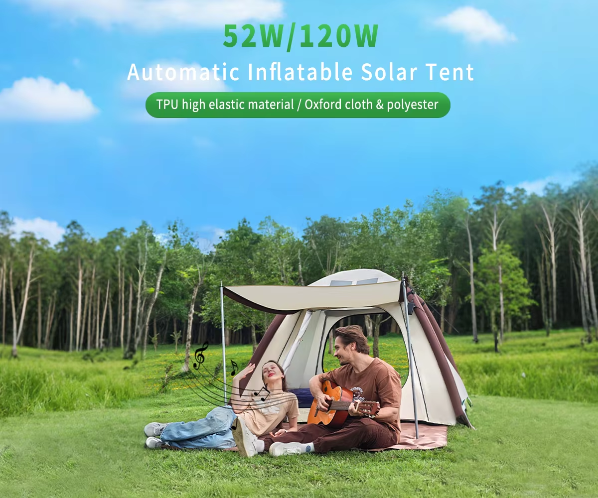 52W Automatic Inflatable Solar Tent