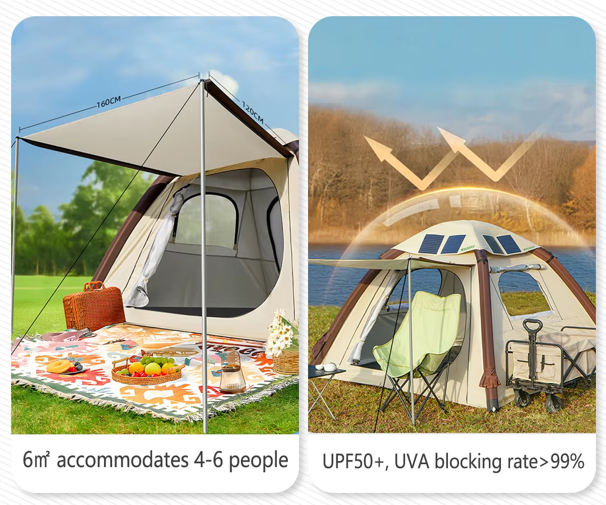 52W Automatic Inflatable Solar Tent