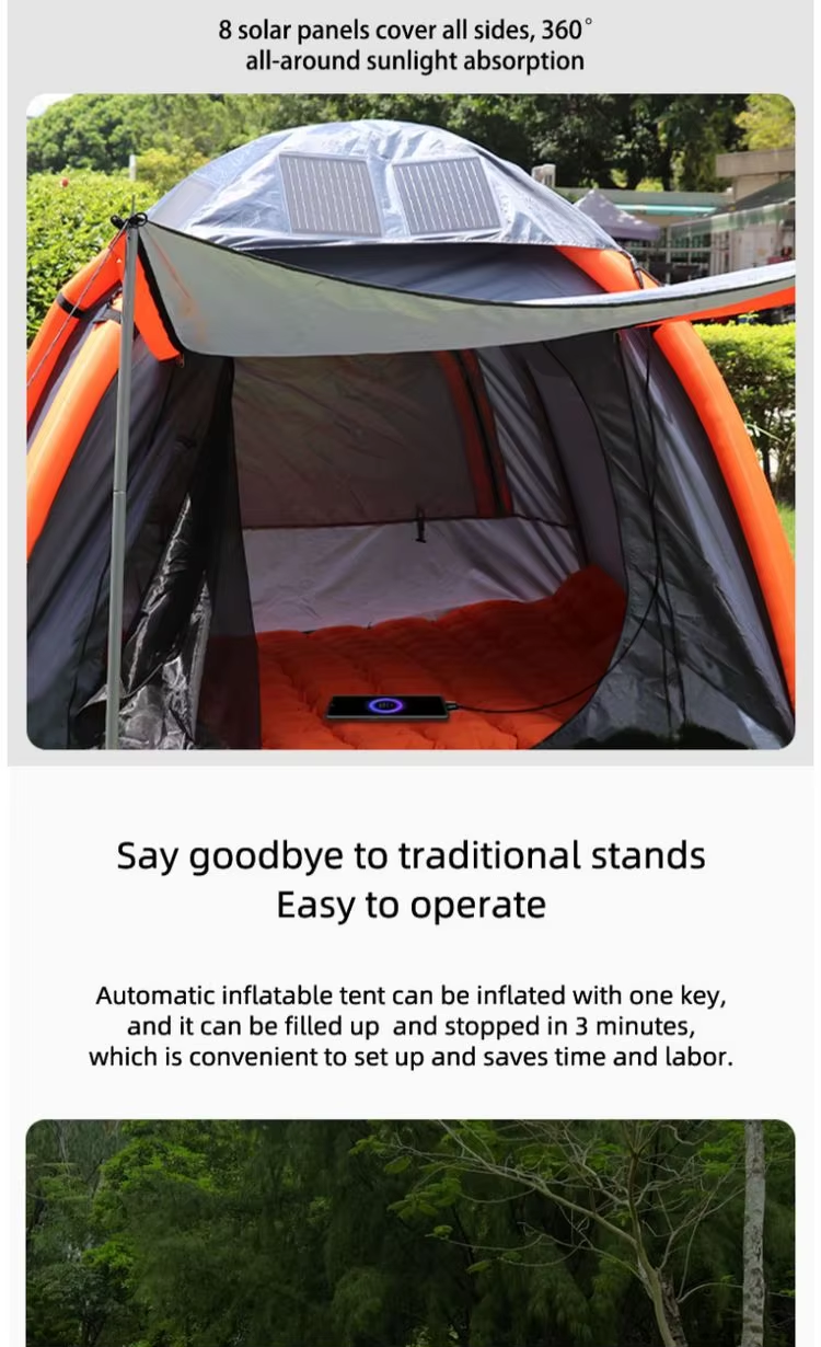 52W Automatic Inflatable Solar Tent