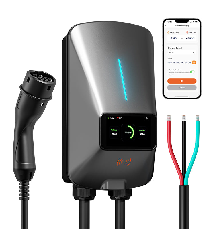 22KW Fast EV Charger with App, WiFi & Dynamic Load Balancing