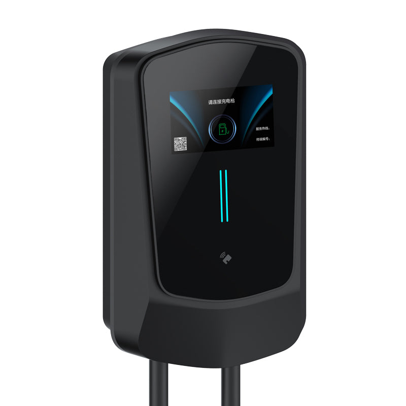 Wallbox EV Charger 7/11/22KW with 4.3" LCD | App, Card & Password Access