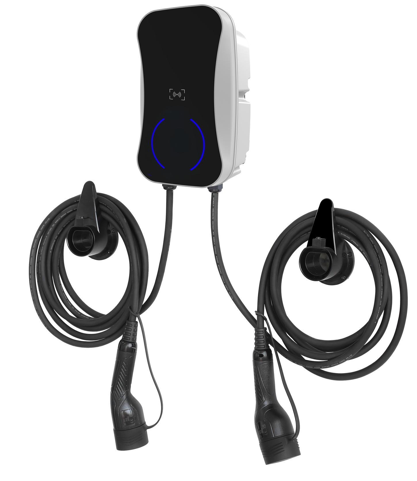 Adjustable Current Dual Gun EV Wall Charger | 7.4KW | UK Type 2